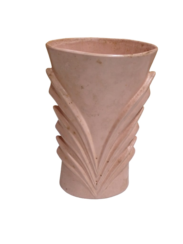 Mid Century Red Wing Pottery Pink Vase Vintage MCM (1 of 7)