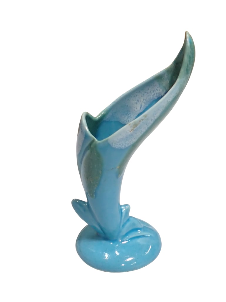 Vintage Dryden Bird of Paradise Blue Bud Vase (1 of 5)