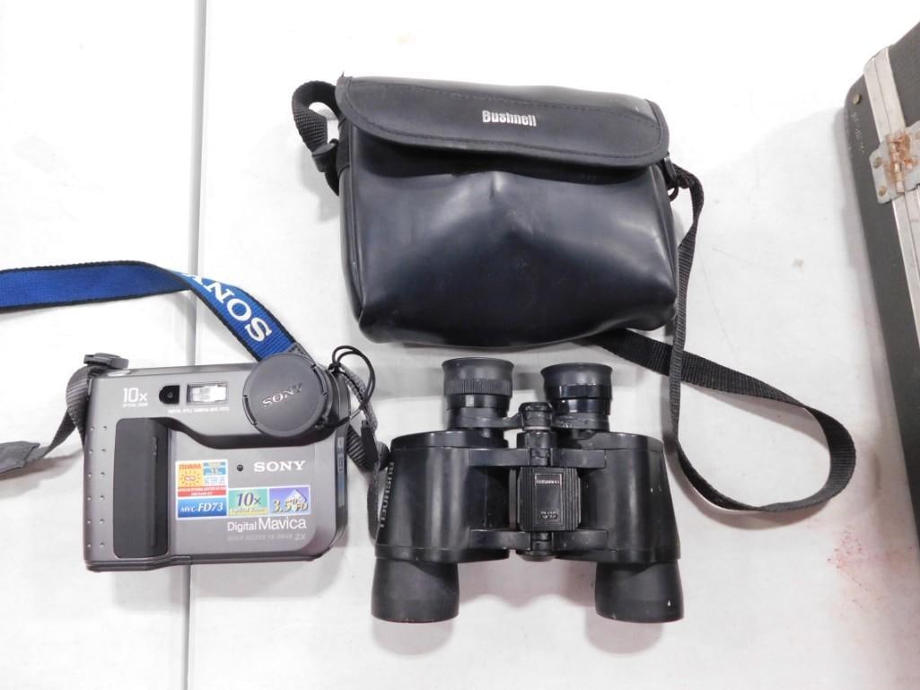 Sony Digital Mavica Camera and Bushnell Binoculars with Case (1 of 5)