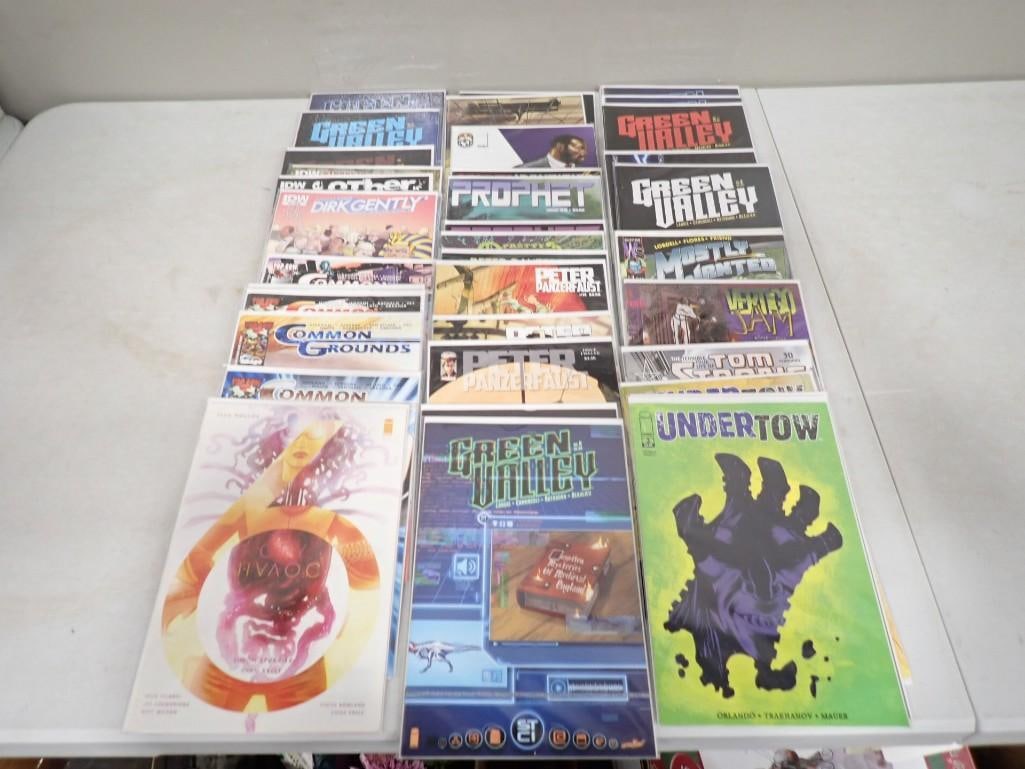 Lot of Comic Books incl Green Vally, Undertow, Vertigo Jan, Peter Panzerfaust, (1 of 6)