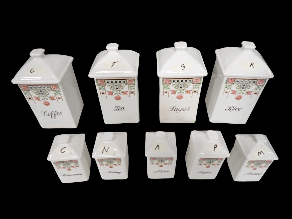 Porcelain Canister Set (1 of 7)