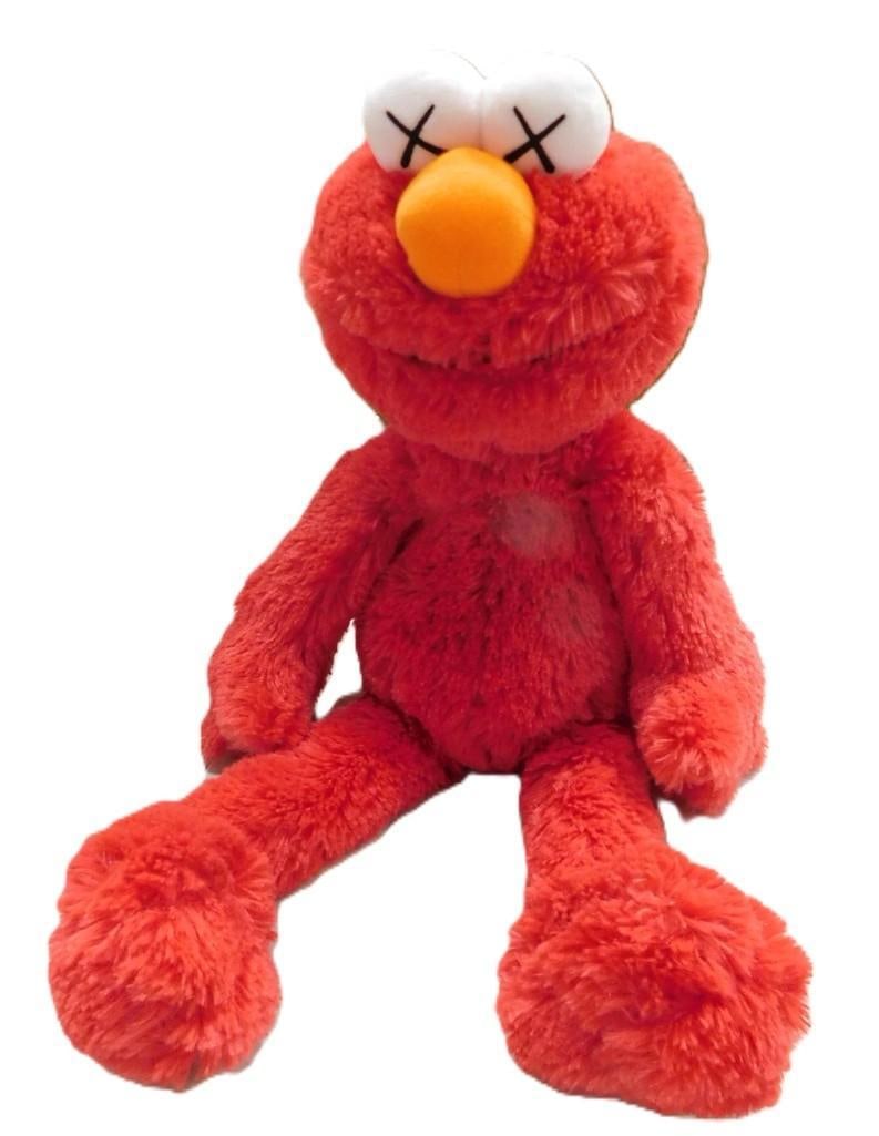 Kaws Uni Qlo Sesame Street Elmo Plush with tags (1 of 4)