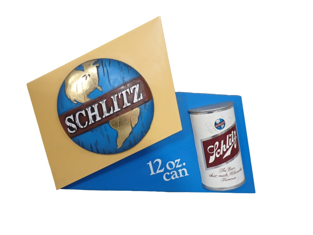Vintage Schlitz Beer Bar Sign 10"x12" (1 of 5)