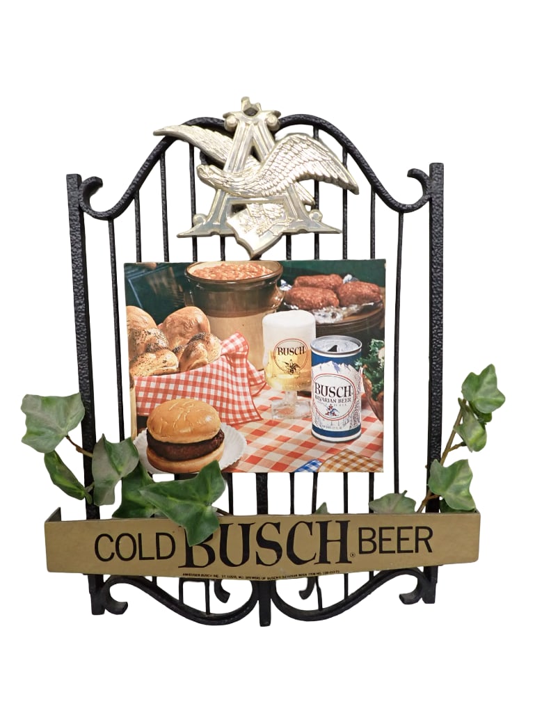 Vintage Busch Beer Bar Sign 17"x14" (1 of 4)