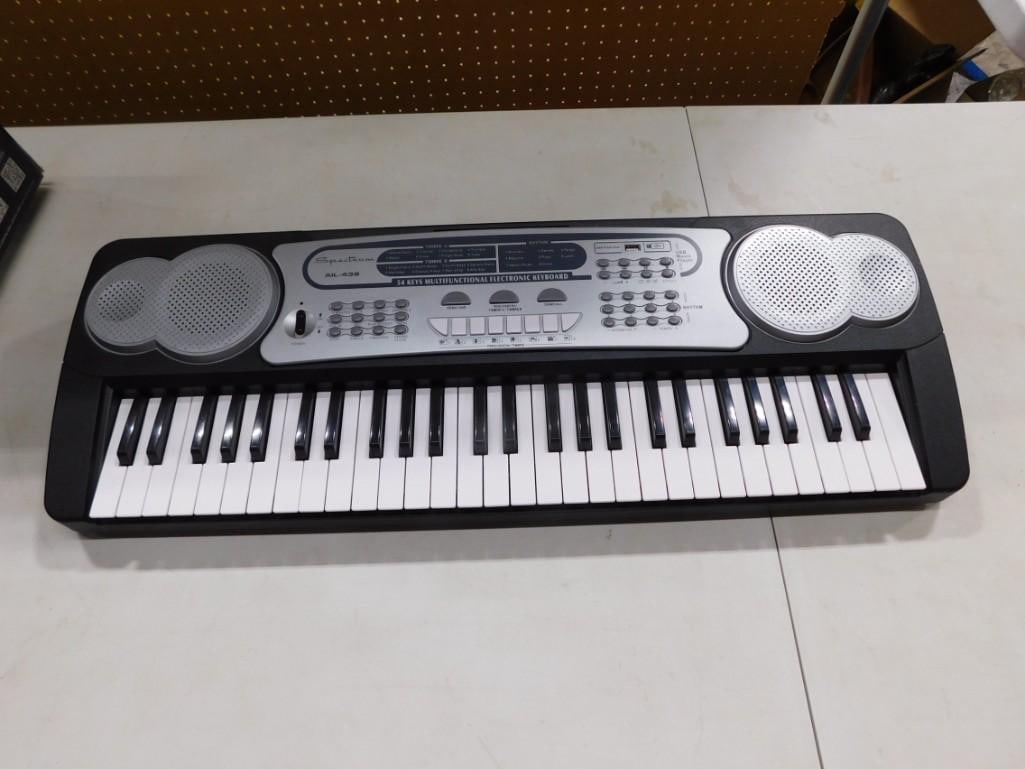 Spectrum AIL-439 54 Key Multifunctional Electronic Keyboard Musical - no cords (1 of 8)