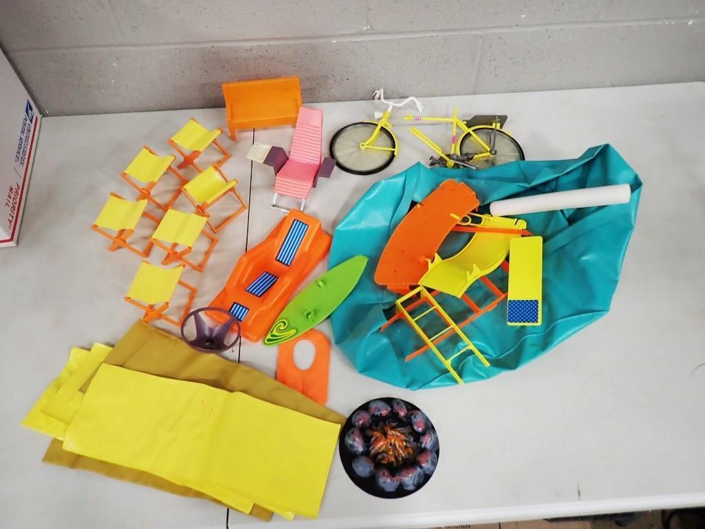 Vintage Barbie Furniture, Bicycle, Outdoor Accessories, etc (1 of 5)