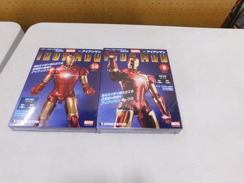 Pair of Deagostini Marvel Iron Man Japanese Model Kits #8 and #10: Pair of Deagostini Marvel Iron Man Japanese Model Kits #8 and #10 All pictures are considered part of the description and should be examined carefully by bidders. Live Auctioneers is now offering Live