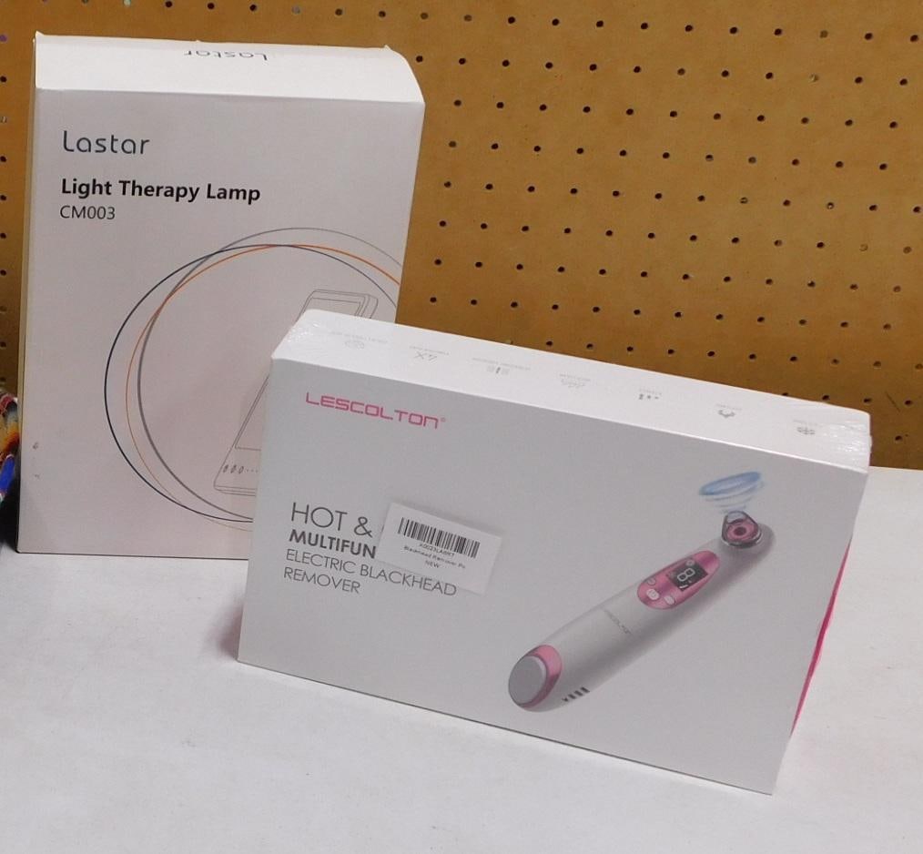 New in Package Lastar Light Therapy Lamp CM003 and Lescolton Hot & Cold Blackhead Remover: New in Package Lastar Light Therapy Lamp CM003 and Lescolton Hot & Cold Blackhead Remover All pictures are considered part of the description and should be examined carefully by bidders. Live Auct