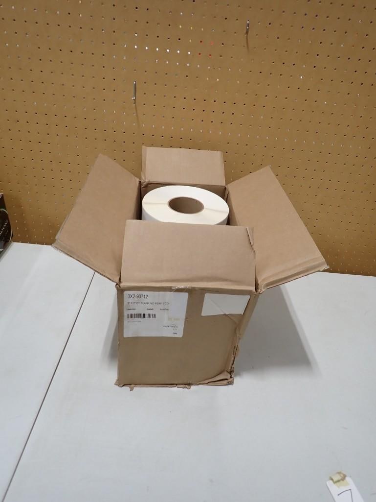Case of 6 Rolls of Stickers for some sort of Zebra print type machine.: Case of 6 Rolls of Stickers for some sort of Zebra print type machine. Stickers on the roll are 3x2" Stickers could be used just as label stickers if you don't have the machine. Al