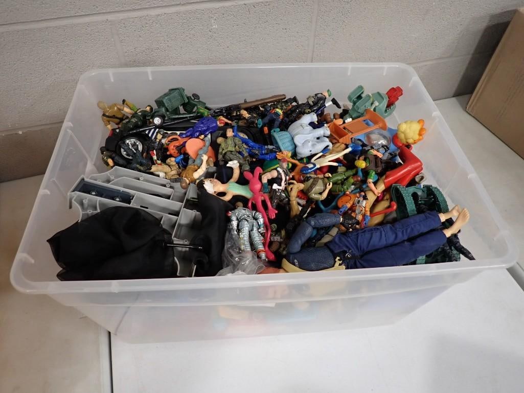 Large Lot of Small Toys incl Action Figures, Cars, Vehicles, Etc (1 of 5)