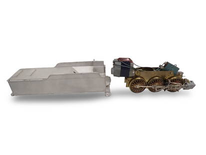 Parts and Restore Lot incl Steam Engine Chassis with Motor - No Shell, Cast IronTender - Shell Only: Parts and Restore Lot incl Steam Engine Chassis with Motor - No Shell, Cast Iron Tender - Shell Only 10"x3"x4" All pictures are considered part of the description and should be