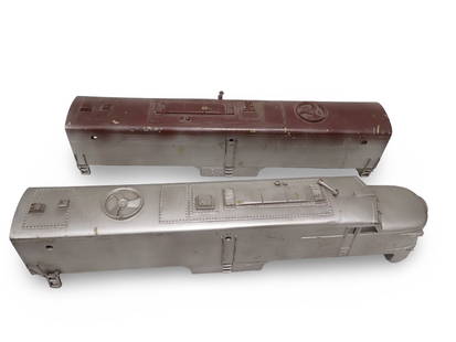 2 Cast Iron Central Locomotive Works PA-1 and PB-2 Shells Only: 2 Cast Iron Central Locomotive Works PA-1 and PB-2 Shells Only 16"x4"x3" All pictures are considered part of the description and should be examined carefully by bidders. Live