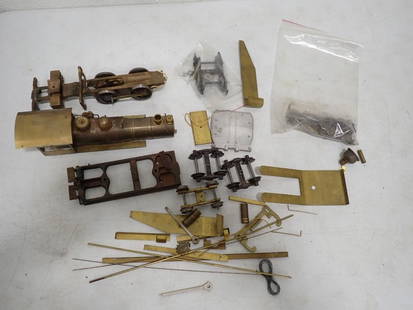 Model Train Parts Lot Steam Engine Shell, Incl Brass for Parts and Restoration: Model Train Parts Lot Steam Engine Shell, Incl Brass for Parts and Restoration. Largest part is 9"x2"x2" All pictures are considered part of the description and should be examined c