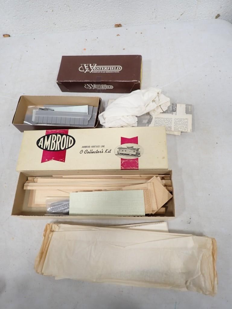 Lot of 2 HO Scale Train Car Kits 1 is by Westerfield Golden Age Line and 1 is by Anbroid (1 of 6)