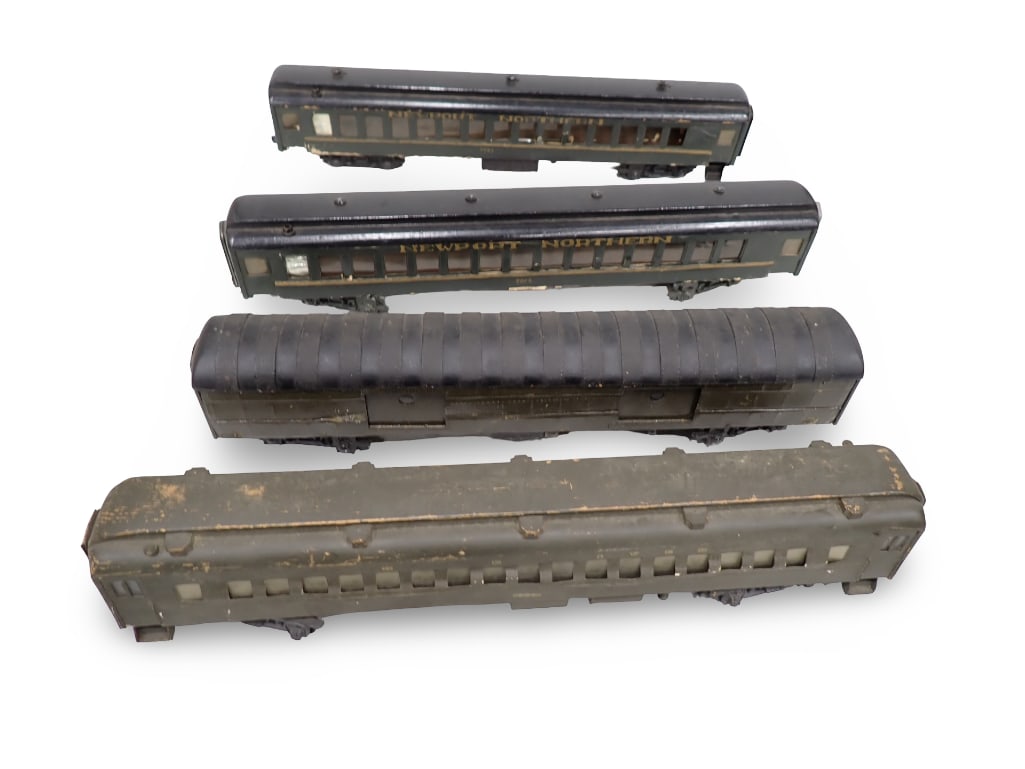 4 Scratch Built Model Train Passenger Cars (1 of 9)