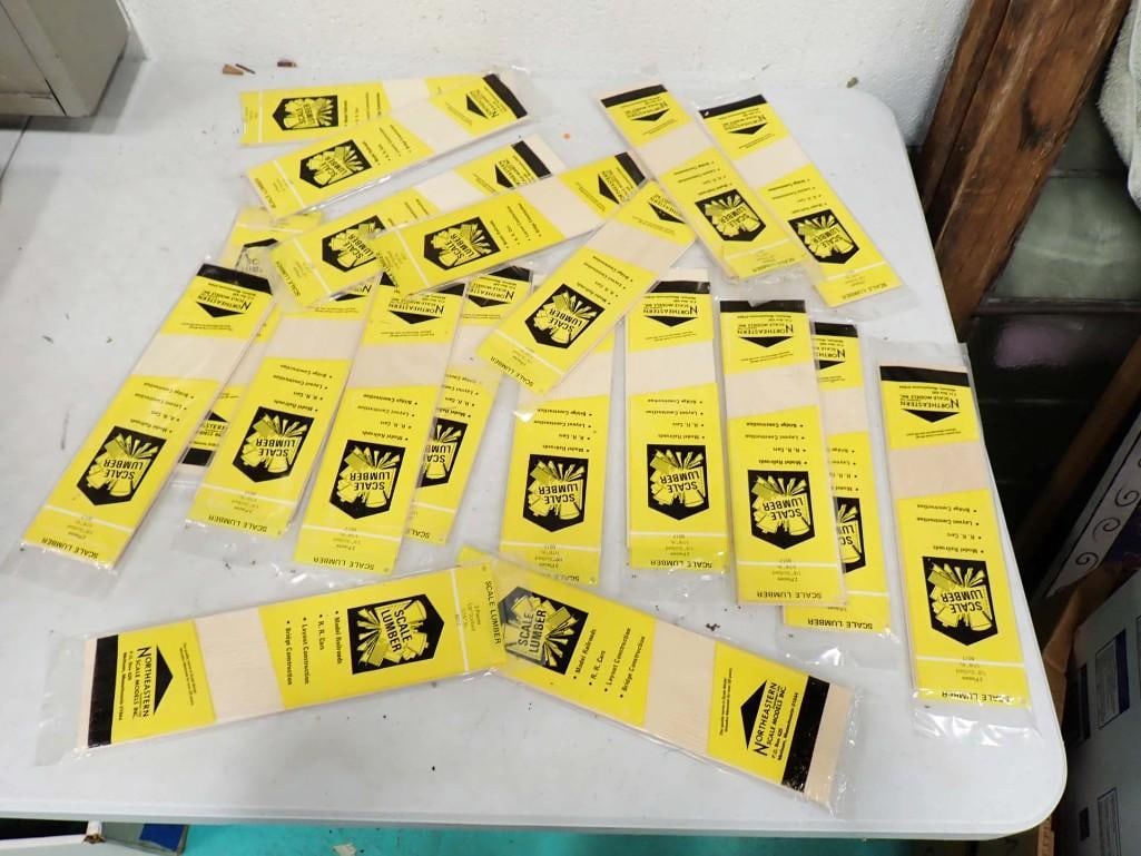 Lot of 20 Packages of Northeaster Scale Models Scale Lumber (1 of 7)