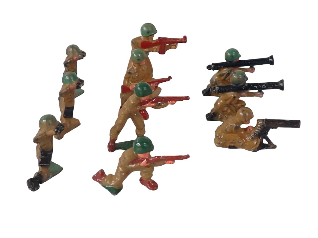 Lot of Barclay US Lead Soldiers in various poses (1 of 5)