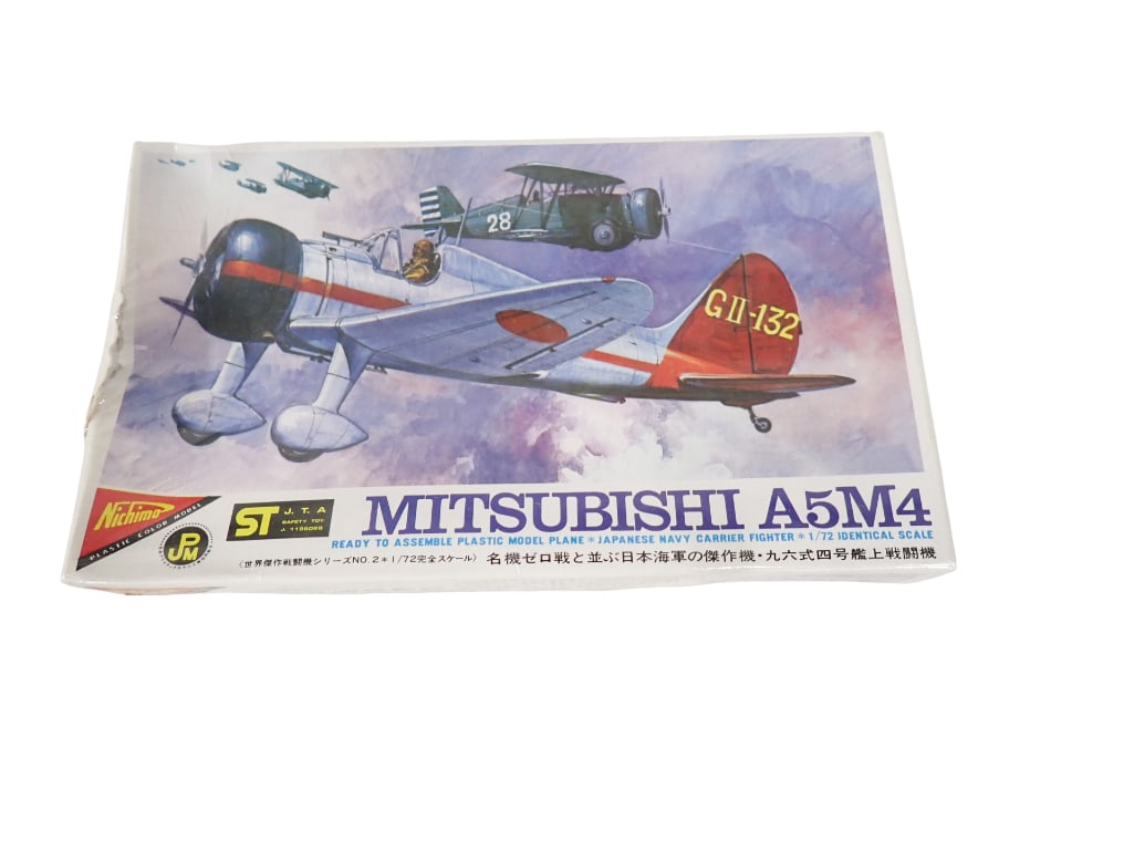 Nichimo Sealed Airplane Model Kit - 1/72 Scale Mitsubishi A5M4 (1 of 3)