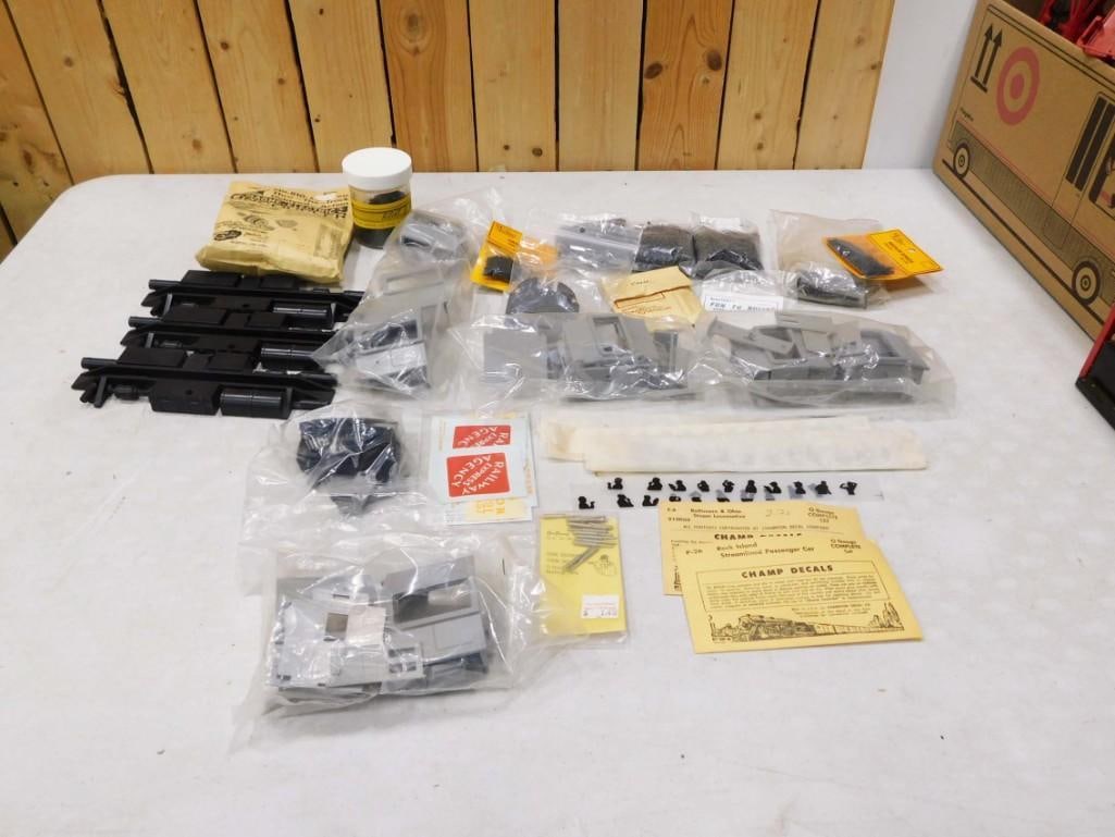 Lot of O Gauge and HO Scale Plastic Parts and Pieces.  Some still in original packaging (1 of 8)