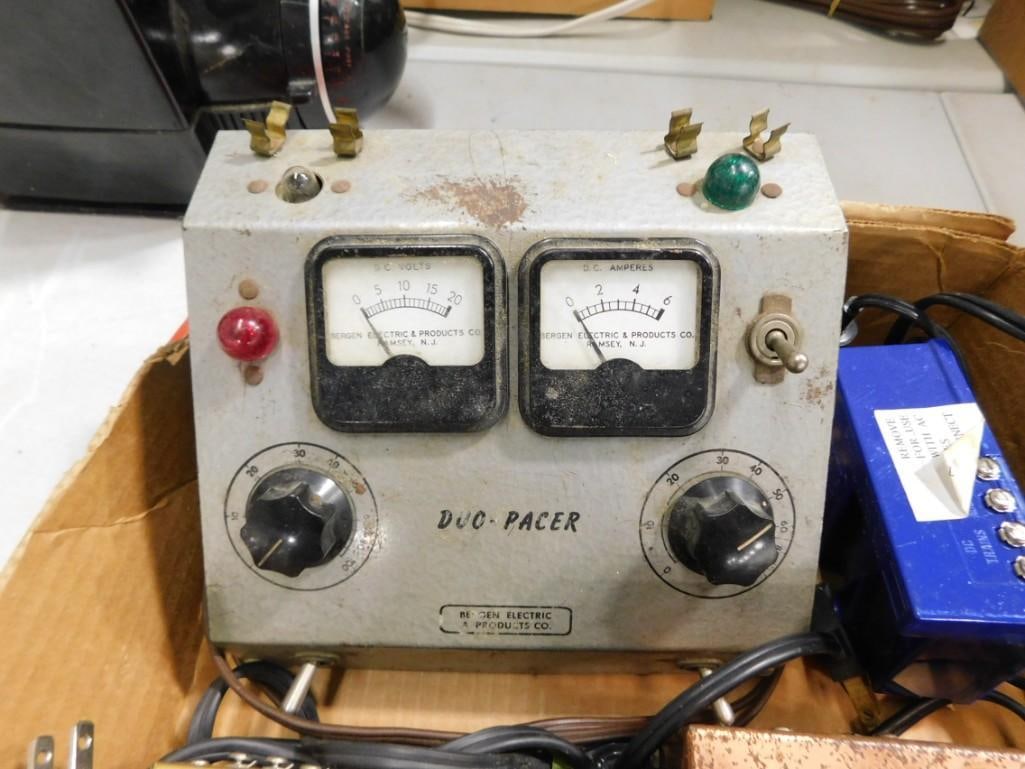 Lot of 5 Various HO Scale Model Train Transformers - all have cords in decent shape (1 of 9)