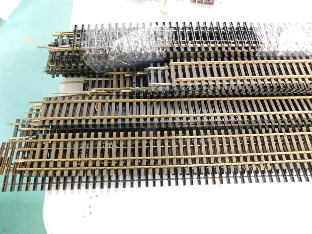 Large Lot of 2 Rail O Scale Model Train Track - all straight pieces - largest pieces are roughly 37" (1 of 7)