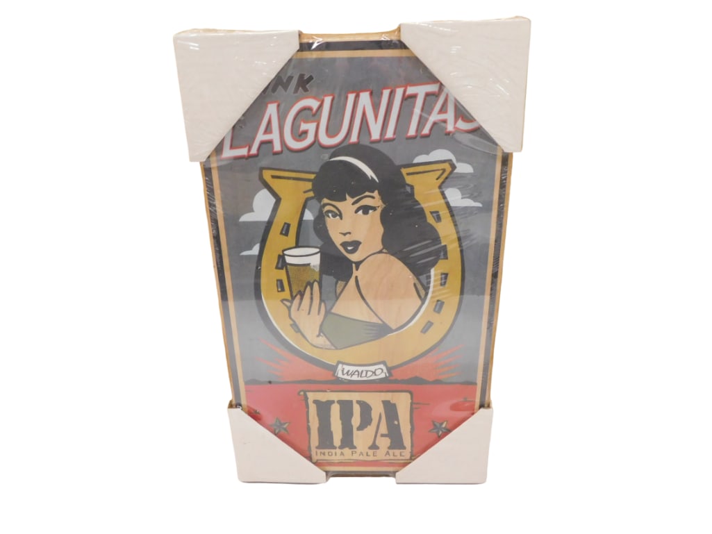 Lagunita's Waldo IPA Beer Sign 18 1/2" x 11 1/2" (1 of 6)