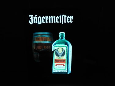 Jagermeister Lighted Bar Sign Works 18"x12"