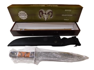 Ridge Runner Knife with Sheath New in Box 14" Total Length