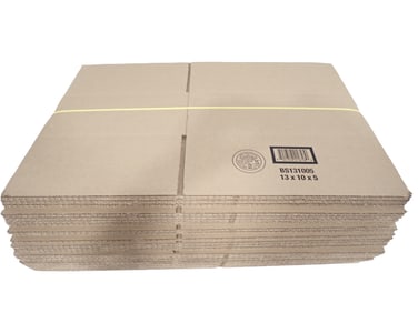 25 Shipping Boxes 13"x10"x5"