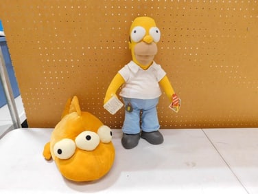 The Simpsons Plush including Talking Homer and Blinky the 3 eyed fish
