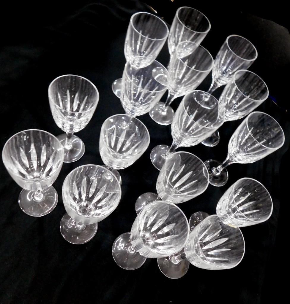 Lot of crystal drinking / wine glasses: Lot of crystal drinking / wine glasses All pictures are considered part of the description and should be examined carefully by bidders. Live Auctioneers is now offering Live Shipping through them.