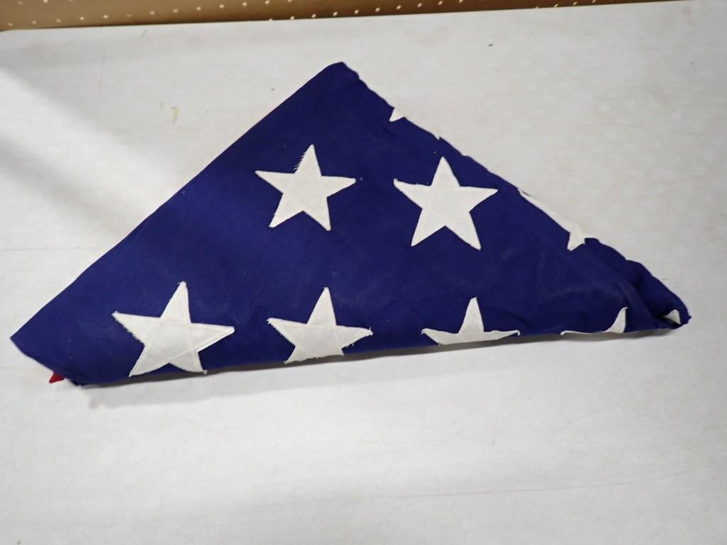 Large Folded United States Cloth Flag - 50 stars and 13 stripes (1 of 3)