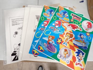 Case of Sonic the Hedgehog Bath Stickers