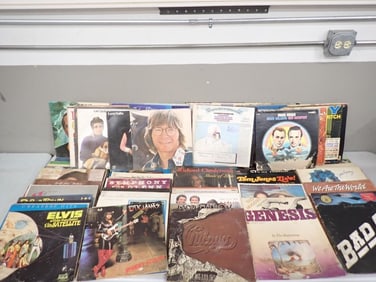 Vinyl Record Albums including John Denver, Captain and Tenille, Tom Jones, Elvis, Rick James, Chicag