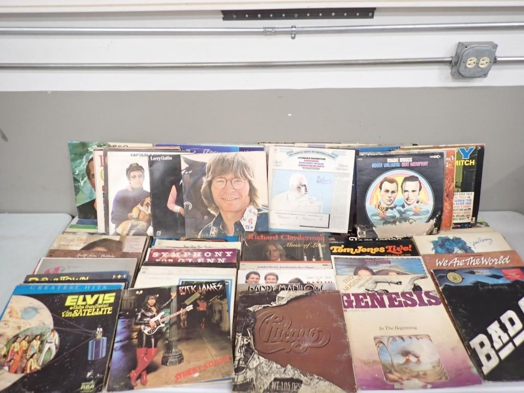 Vinyl Record Albums including John Denver, Captain and Tenille, Tom Jones, Elvis, Rick James, Chicag (1 of 13)