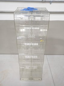 Plastic Acrylic Locking Storage Display case with Key
