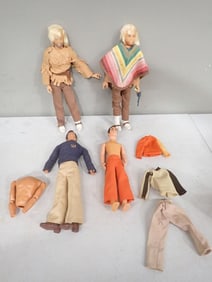 Action Figure Lot including Butch Cassidy, Sunshine Gang, Ideal Military Adventure, etc.