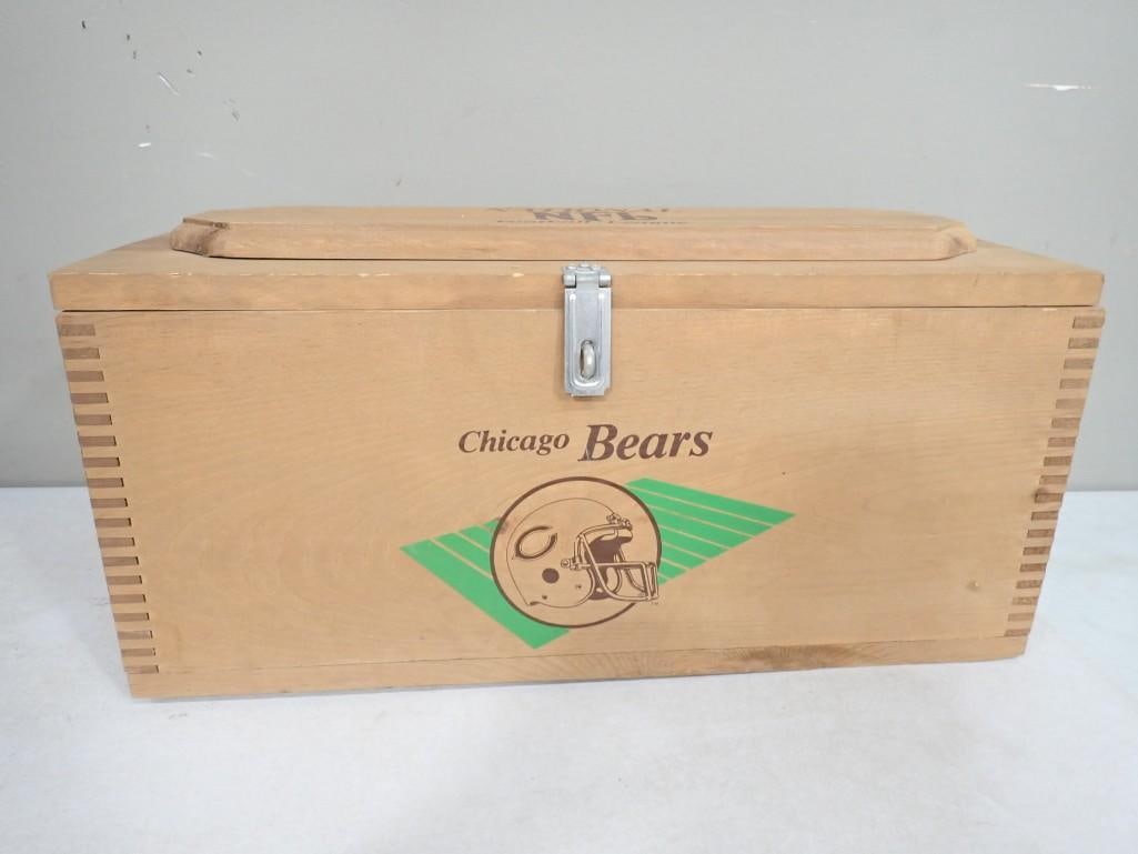 Chicago Bears Wooden Box Crate / Tool or Storage Box (1 of 8)
