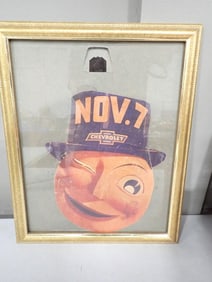 Vintage Circa 1940's Chevrolet Advertising Moon Man Mask