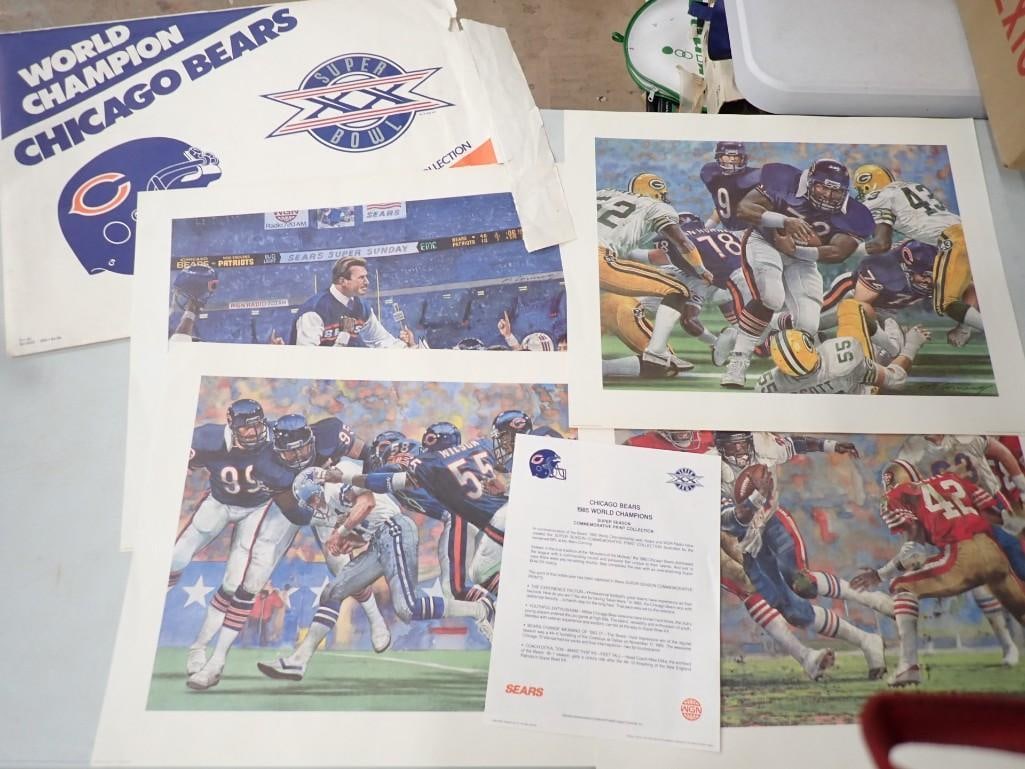Chicago Bears Prints including 1985 Superbowl Champions, Mike Ditka, etc. (1 of 9)