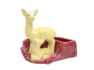Vintage Shawnee Pottery Fawn Planter