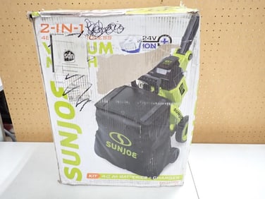Sunjoe 2-in-1 48V Max Cordless Vacuum Mulcher