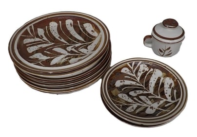 Lot of Independence Ironstone Stoneware Plates and Sugar Container