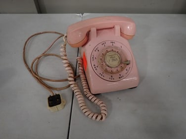 Vintage Western Electric Bell System Pink Rotary Dial Telephone