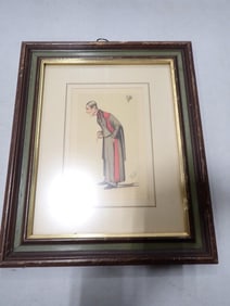 Vintage Framed Lithograph Print of Sir James Paget 15x12"