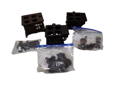 3 Cast Iron Toy Stoves with Some Accessories, Mini Skillet, Etc