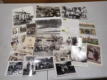 Vintage Ephemera incl Postcards, Photos, Etc Most Having to Do with Vehicles and Transportation