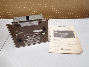 Central Power Pack CP -06 Power Converter with Manual - untested