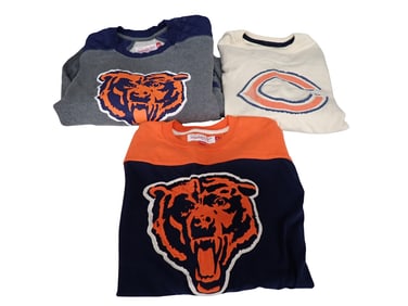 3 Chicago Bears Shirts All Mitchell & Ness Size L