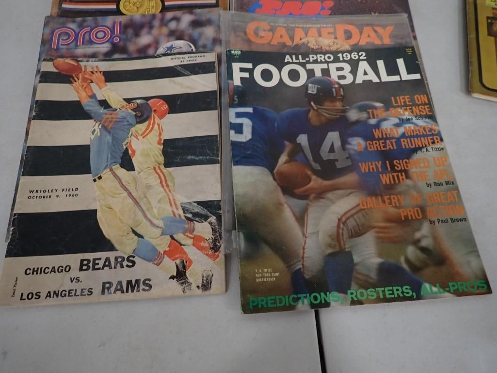 Lot of Chicago Bears Programs from the 1960's 1970's and 1980's (1 of 7)